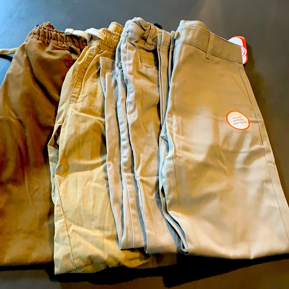 4 pair of boys uniform pants